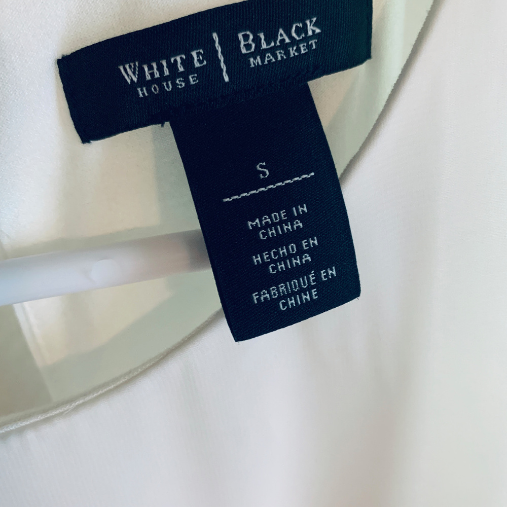 White House Black Market Asymetrical Blouse - Picture 6 of 8